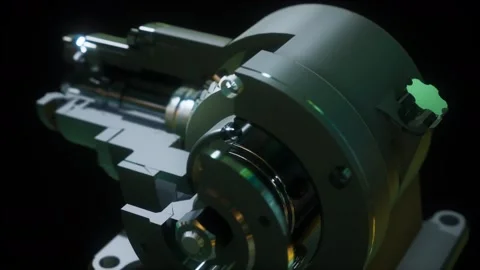 Metal closeup gear box Stock-Footage 139677828