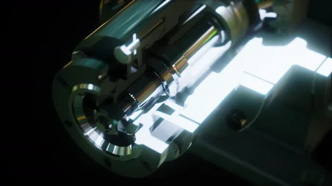 Metal closeup gear box Видео 168439745