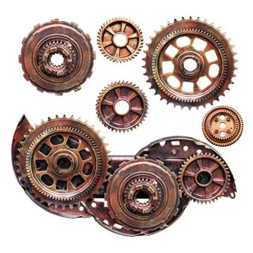 Metal cog machine Stock Photos