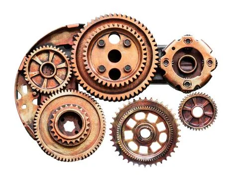 Metal cog machine Stock Photos