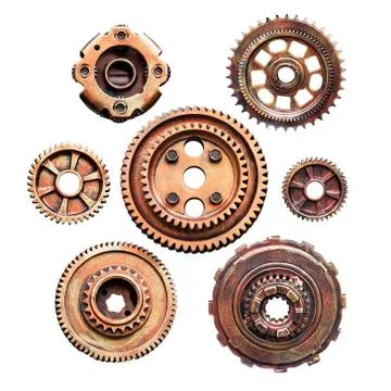 Metal cog machine Stock Photos