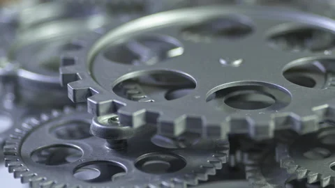 Metal Cogs Gears Wheel Teamwork Stock Footage 305717387