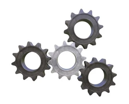 Metal cogwheels Illustrazione stock