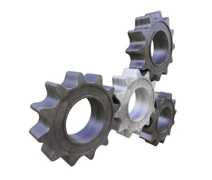 Metal cogwheels Stock Illustration