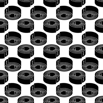 Metal coil pattern seamless vector Stock Illustration