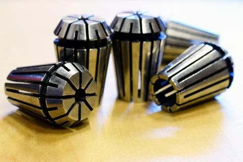 Metal collets Stock Photos