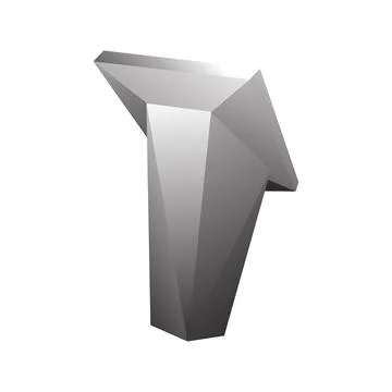 Metal colored decorative lectern. Vector Stock Illustration