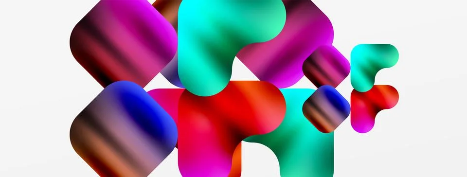 Metal colorful plates background. Vector Illustration For Wallpaper, Banner Illustrazione stock