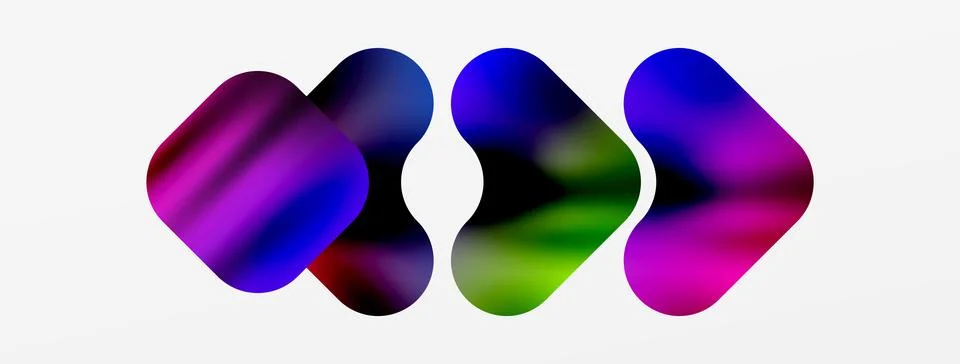 Metal colorful plates background. Vector Illustration For Wallpaper, Banner Illustrazione stock