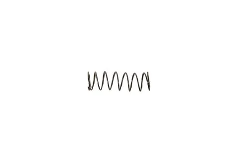 Metal Compression Spring on White Background Stock Photos