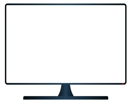 Metal Computer Screen Stock Illustration