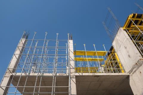 Metal concrete structures Stock Photos