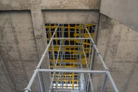 Metal concrete structures Stock Photos
