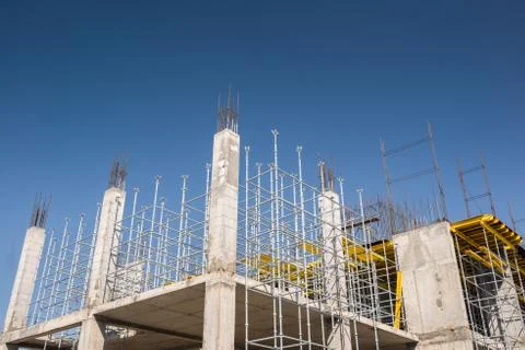Metal concrete structures Stock Photos