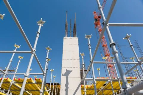 Metal concrete structures Stock Photos