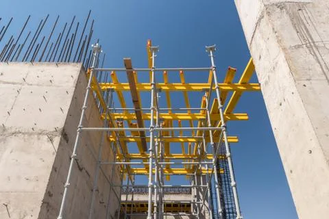 Metal concrete structures Stock Photos