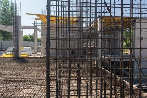 Metal concrete structures Stock Photos