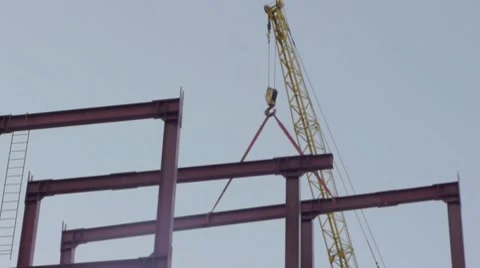 Metal construction building Stock Footage 8762767