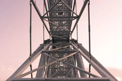 Metal construction frame Stock Photos