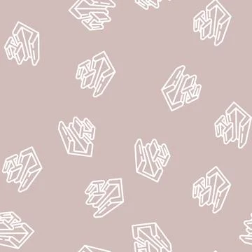 Metal construction material line vector seamless pattern Stock Illustration