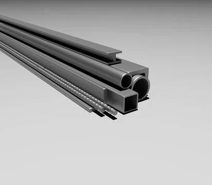 Metal construction material. Stock Photos