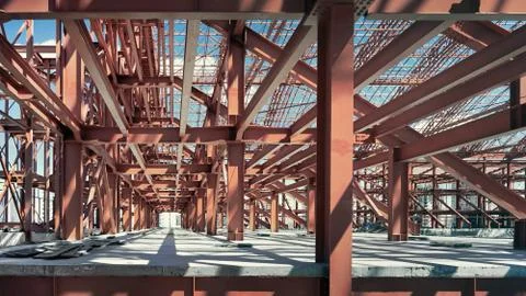 Metal construction. Fotos Stock
