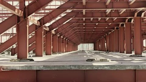 Metal construction. Fotos Stock