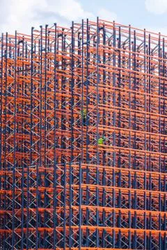 Metal construction on the sky background Stock Photos