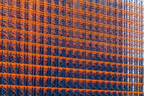 Metal construction on the sky background Stock Photos