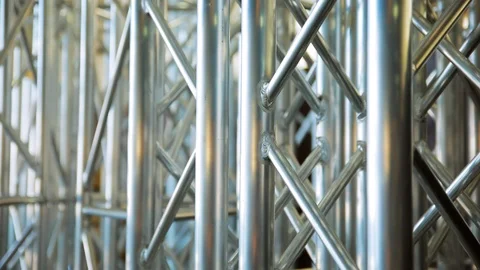 Metal constructions for the scene. storage Stock Footage 103091443