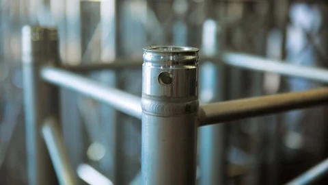 Metal constructions for the scene. storage Stock Footage 103091654