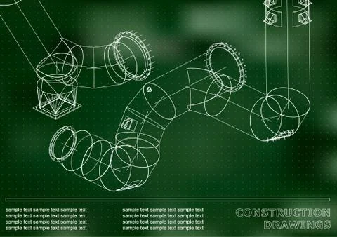 Metal constructions. Volumetric construction イラスト素材