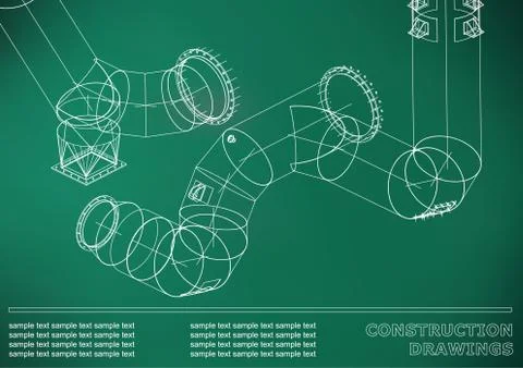Metal constructions. Volumetric construction イラスト素材