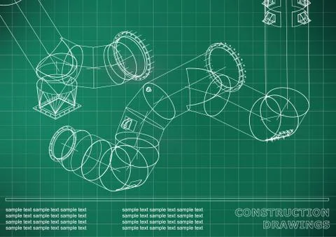 Metal constructions. Volumetric construction イラスト素材