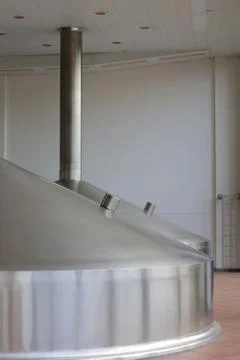 Metal container for beer fermentation Stock Photos