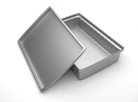 Metal container for small items. Stock Photos
