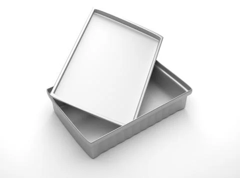 Metal container for small items. Stock Photos