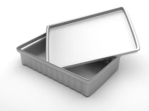 Metal container for small items. Stock Photos