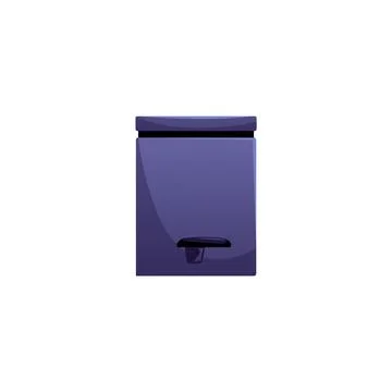 Metal container, trash can flat vector icon, industrial storage with lid, g.. Stock Illustration