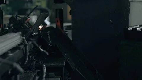 Metal cooling in slow motion Stock Footage 82470931