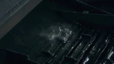 Metal cooling in slow motion Stock Footage 82471070