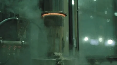 Metal cooling in slow motion Stock Footage 82471162
