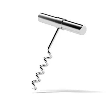 Metal Corkscrew Illustrazione stock