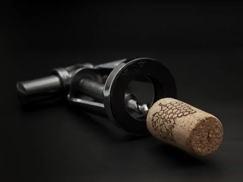 Metal corkscrew Stock Photos