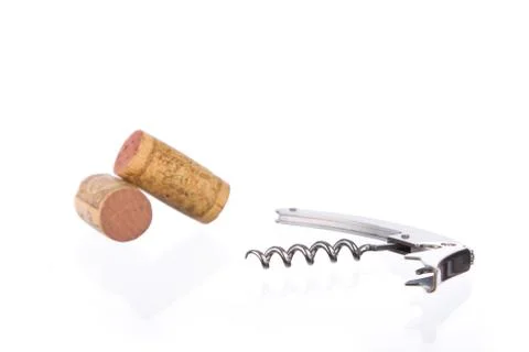Metal corkscrew Stock Photos
