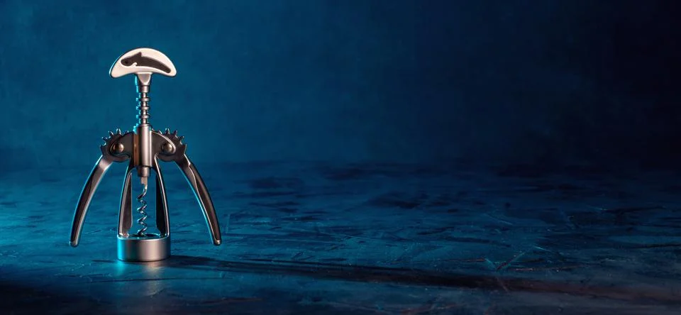 Metal corkscrew Stock Photos