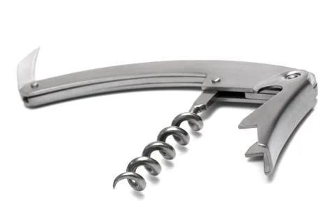 Metal corkscrew Stock Photos
