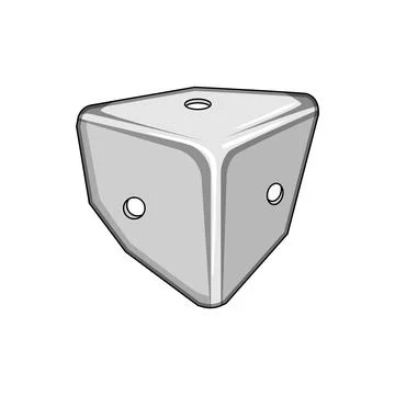 Metal corner protector safeguarding boxes and furniture Stock Illustration