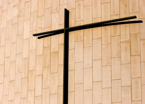 Metal cross Foto stock