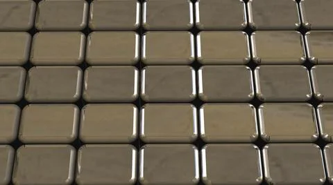 Metal cubes background Stock Illustration